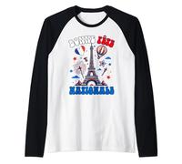 Bonne Fête Nationale 14 Juillet Jour de l'Indépendance Patriotique Manche Raglan