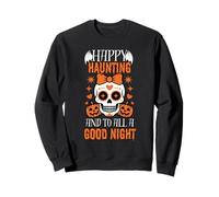 Bonne hantise et Bonne Nuit à Tous Sugar Skull Pumpkin Sweatshirt