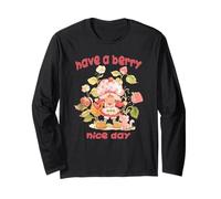 Bonne journée aux Baies, Vintage Strawberry Cute Strawberry Manche Longue