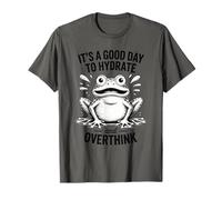 Bonne journée pour s'hydrater et trop Penser à Frog Water Splash Funny T-Shirt