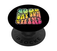 Bonne journée, Soleil, réveillez-Vous, rayonnez d'optimisme et de Bonnes Vibrations PopSockets PopGrip Adhésif