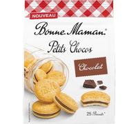 BONNE MAMAN - Biscuits Petits Chocos au Chocolat Fondant, Texture Croquante et Gourmande (Sachet 250g, 25 pièces) - Le Lot De 4