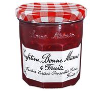 BONNE MAMAN - Confiture 4 Fruits (Fraises, Cerises, Groseilles,Cassis) 370G - Quatre Articles