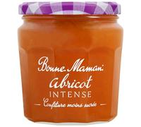Bonne Maman - Confiture Abricot Intense - Riche en Fruits et moins sucrée - 335g.