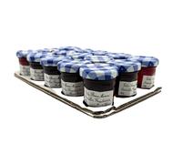 Confiture Gelée Groseille Framboisée Bonne Maman 30 gr - 15 mini pots en verre