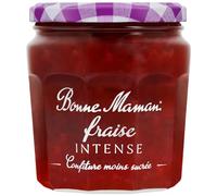 Bonne Maman - Confiture Fraise Intense - Riche en Fruits et moins sucrée - 335g