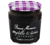 Bonne Maman - Confiture Myrtille & Cassis Intenses - Riche en Fruits et moins sucrée - 335g