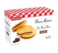 Bonne Maman - La Pause Choco - Biscuits avec Fourrage au Chocolat Lait - Recette Authentique - 235 G
