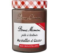 BONNE MAMAN Pâte à tartiner au cacao, noisettes et riz croustillant 330 g