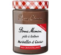 BONNE MAMAN Pâte à Tartiner Noisettes Riz croustillant 330g