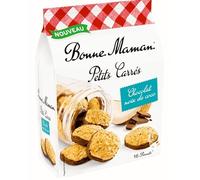 Bonne Maman - Petits Carrés - Chocolat et Noix de Coco - Biscuits à la Noix de Coco Nappés de Chocolat - Recette Authentique - 200 G