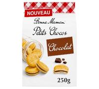 Bonne Maman - Petits Chocos - Biscuits avec Fourrage au Chocolat au Lait - Recette Authentique - 250 G