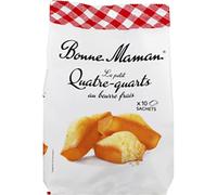 Bonne-Maman - Petit Quatre-Quart Pur-Beurre - 10 Petits Quatre-Quarts emballés individuellement - le sachet de 300g