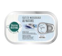 BONNE NATURE - Filets de maquereaux au naturel 100g - Vente à l'unité - meilleure offre