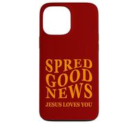 Bonne Nouvelle : Jesus Loves You Back Print Inspiring Christian Coque pour iPhone 13 Pro Max