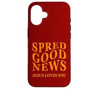 Bonne Nouvelle : Jesus Loves You Back Print Inspiring Christian Coque pour iPhone 16