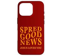 Bonne Nouvelle : Jesus Loves You Back Print Inspiring Christian Coque pour iPhone 16 Pro