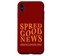 Bonne Nouvelle : Jesus Loves You Back Print Inspiring Christian Coque pour iPhone XS Max