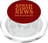 Bonne Nouvelle : Jesus Loves You Back Print Inspiring Christian PopSockets PopGrip pour MagSafe