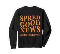 Bonne Nouvelle : Jesus Loves You Back Print Inspiring Christian Sweatshirt