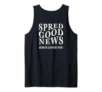 Bonne Nouvelle : Jesus Loves You Inspiring Back Print Christian Débardeur