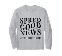 Bonne Nouvelle Jésus Vous Aime inspirant l'amour de Dieu chrétien Manche Longue