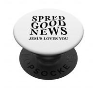 Bonne Nouvelle Jésus Vous Aime inspirant l'amour de Dieu chrétien PopSockets PopGrip Adhésif