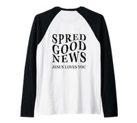 Bonne Nouvelle : Jésus Vous Aime, Une œuvre chrétienne inspirante Manche Raglan