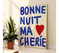 Bonne Nuit Ma Cherie Citations D'Amour Couple Art Mural Toile Peinture Affiche Imprime Des Images Pour Le Salon Décoration De La Maison 30X40Cm Sans Cadre