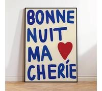 Bonne Nuit, Ma Chérie, Citations D'Amour, Impressions Sur Toile, Affiches Et Photos Pour Salon 21X30Cm Sans Cadre