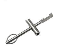 Bonne performance pour outil d'arrêt d'eau, 11,2 cm de long, portail pour triangle triangulaire pour clé triangulaire