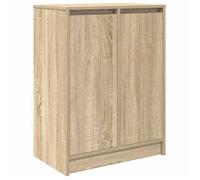 Bonne qualité - Armoire à chaussures - BONNIE - Commode à chaussures chêne sonoma 57x34x76cm - Bois d'ingénierie - Meuble d'entrée