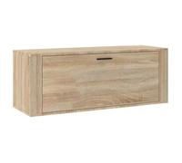 Bonne qualité - Armoire à chaussures - BONNIE - Commode à chaussures murale Chêne sonoma 100x35x38cm - Meuble d'entrée Coffre