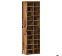 Bonne qualité - Armoire à chaussures - BONNIE - Commode à chaussures vieux bois 54x34x183cm bois ingénierie - Meuble d'entrée