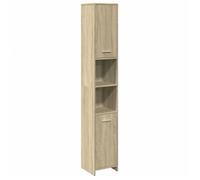 Bonne qualité - Armoire de rangement Armoire de salle de bain et WC - BONNIE - Chêne sonoma 30x30x183,5cm - Aggloméré DECO M9217639