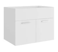 Bonne qualité - Armoire de rangement Armoire d'évier Blanc 60x38,5x46cm - Bois d’ingénierie DECO M8495731