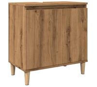 Bonne qualité - Armoire de rangement Armoire d'évier chêne artisanal 58x33x60cm - Bois d'ingénierie DECO M5131934