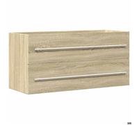 Bonne qualité - Armoire de rangement Armoire d'évier Chêne sonoma 100x38,5x48cm - Aggloméré DECO M6233414