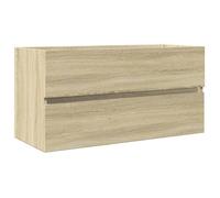 Bonne qualité - Armoire de rangement Armoire d'évier Chêne sonoma 90x38,5x45cm - Aggloméré DECO M9329592