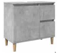 Bonne qualité - Armoire de rangement Armoire d'évier gris béton 65x33x60cm - Bois d'ingénierie DECO M4980477