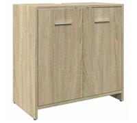 Bonne qualité - Armoire de rangement Armoire lavabo de salle de bain et WC - BONNIE - chêne sonoma 60x33x60cm DECO M1344030
