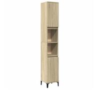 Bonne qualité - Armoire de rangement Armoire salle de bain et WC - BONNIE - chêne sonoma 30x30x190cm DECO M2279315