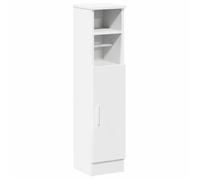 Bonne qualité - Armoire de rangement Meuble de salle de bain et WC - BONNIE - avec porte-rouleau blanc 20,5x22x90cm DECO M9446402