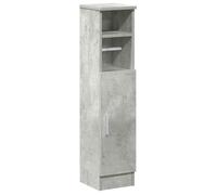 Bonne qualité - Armoire de rangement Meuble de salle de bain et WC - BONNIE - avec porte-rouleau gris béton DECO M2275478