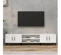 Bonne qualité - Armoire TV ,Noir brillant,180x31,5x40 cm ,Bois d'ingénierie - Buffet télévision/Banc TV DECO M4548675