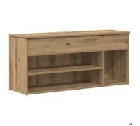 Bonne qualité - Banc à chaussures - BONNIE - Commode à chaussures chêne artisanal 102x30 5x45cm bois ingénierie - Meuble d'entrée