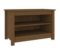 Bonne qualité - Banc à chaussures - BONNIE - Commode à chaussures Marron miel 70x38x45,5cm Pin massif - Meuble d'entrée Coffre