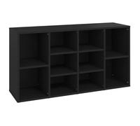 Bonne qualité - Banc à chaussures - BONNIE - Commode à chaussures Noir 103x30x54,5cm - Bois d’ingénierie - Meuble d'entrée Coffre