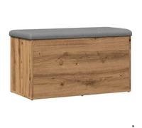 Bonne qualité - Banc de rangement/stockage - BONNIE - chêne artisanal 82x42x45 cm bois d'ingénierie - MAW49133680