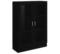 Bonne qualité - Bibliothèque Étagère pour Livres - Meuble Étagère - Armoire à vitrine Noir 82,5x30,5x115 cm Aggloméré @2699 :